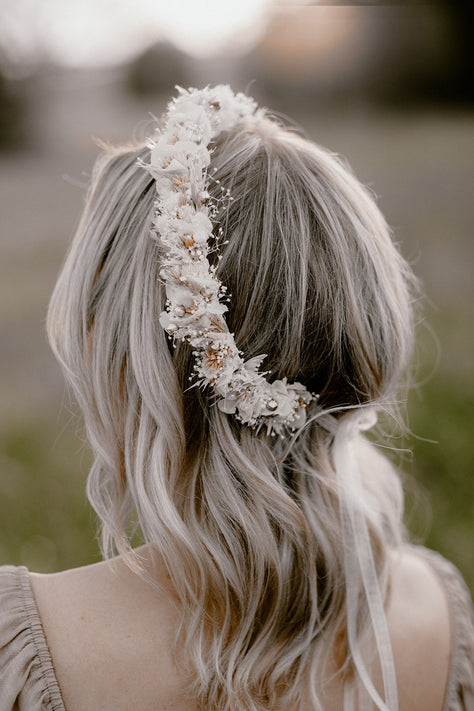 Trockenblumen Haarkranz