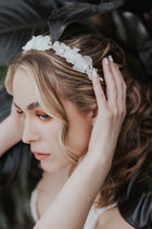 Trockenblumen Haarreif Hochzeit