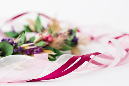 Blumenkranz für Haar | Eukalyptus & Schleierkraut