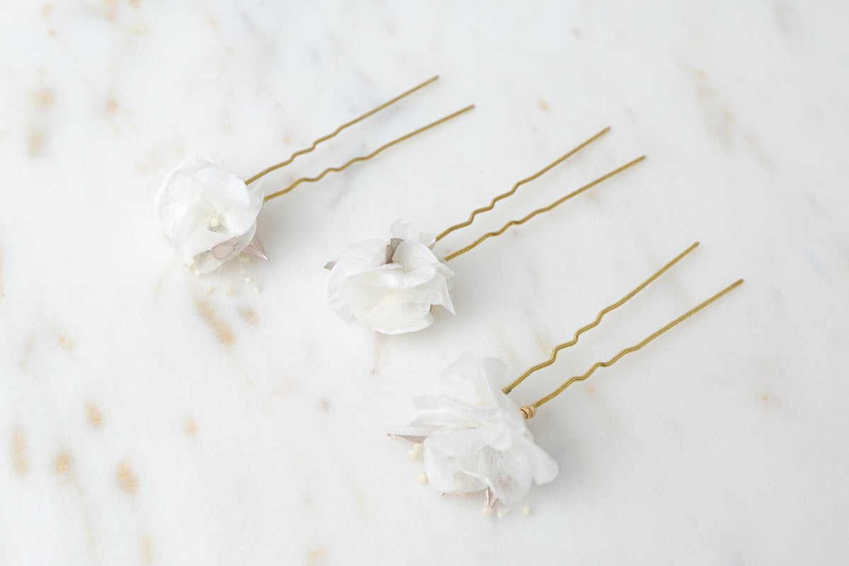 haarnadel hochzeit blumen