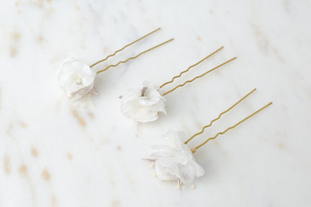 haarnadel hochzeit blumen