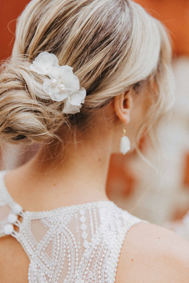 Haarnadeln mit Blumen & Perlen| 3 Stück im Set
