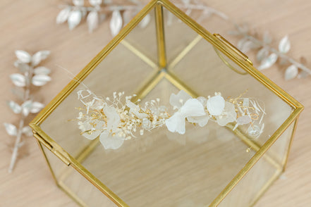Braut haarschmuck echte blumen