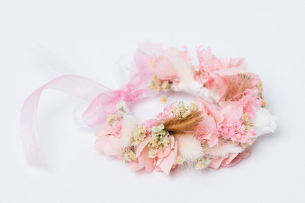 Geschenk für Trauzeugin oder Brautjungfer Armband aus Blumen