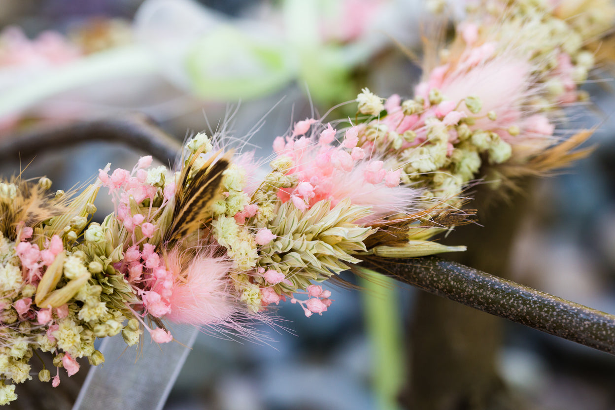Haarkranz aus Trockenblumen