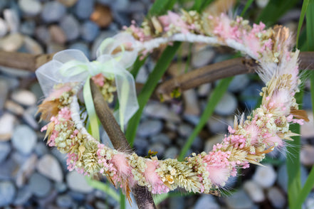 Haarkranz Trockenblumen