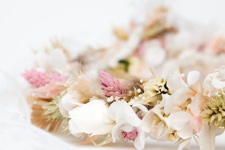 dauerhafter blumenkranz zur hochzeit