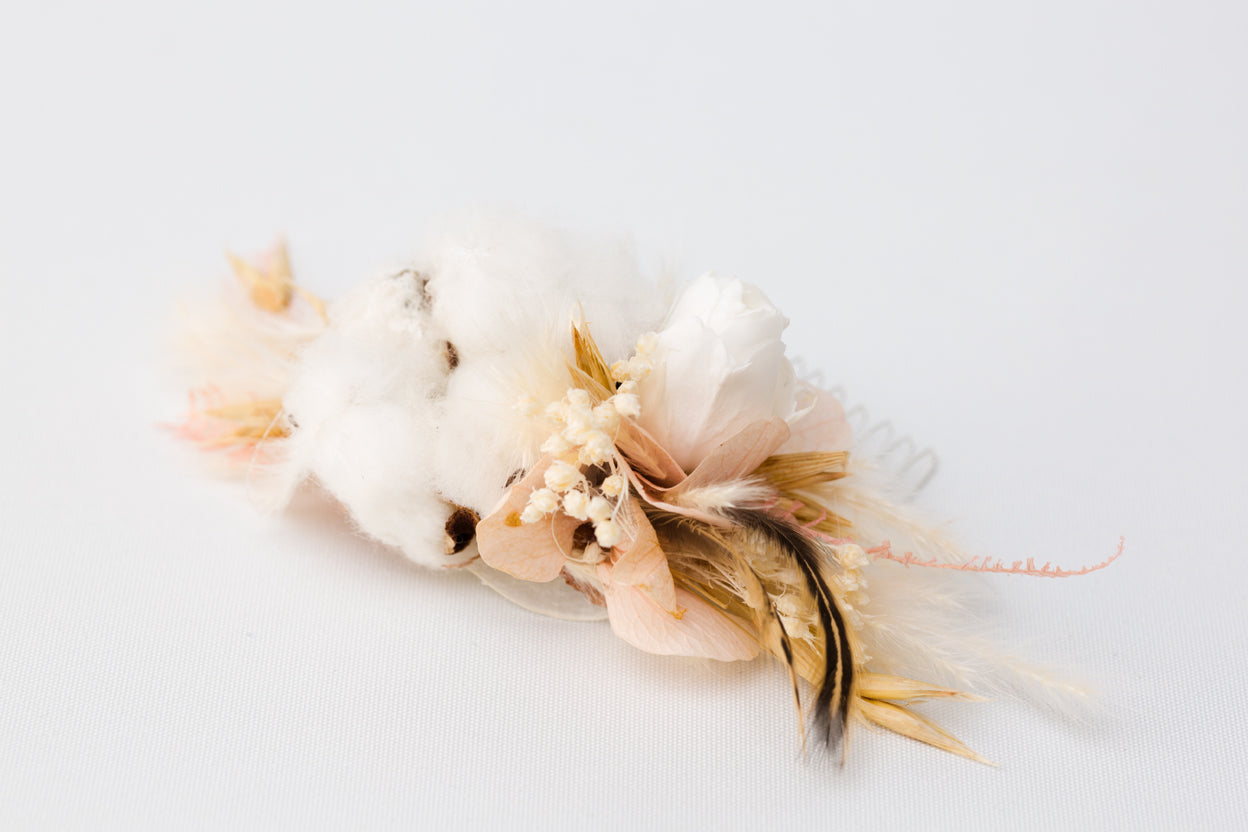 Trockenblumen Haarkamm für die Braut oder zum Dirndl