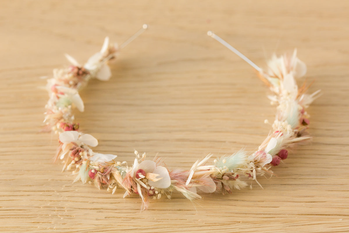 trockenblumen haarschmuck hochzeit