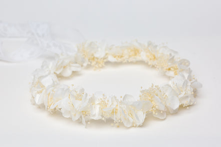 brautschmuck blumen weiß