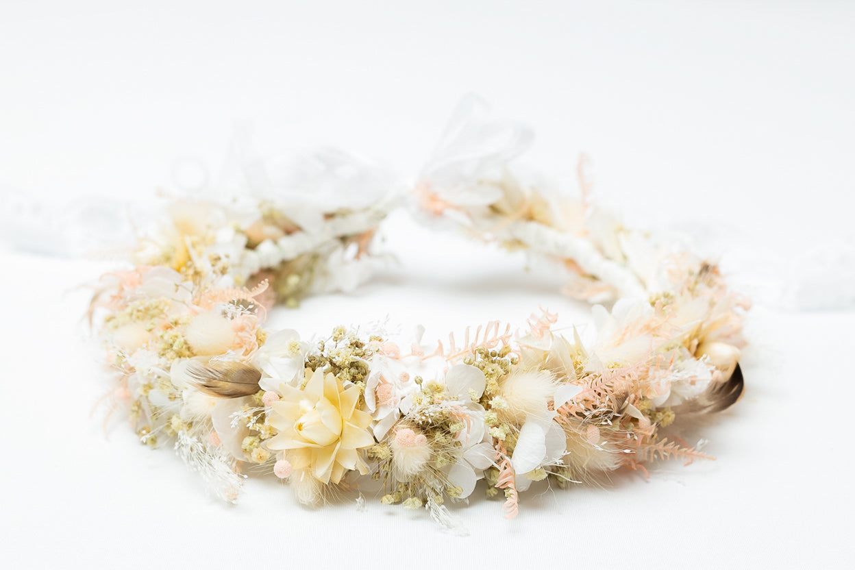haarkranz hochzeit blumen