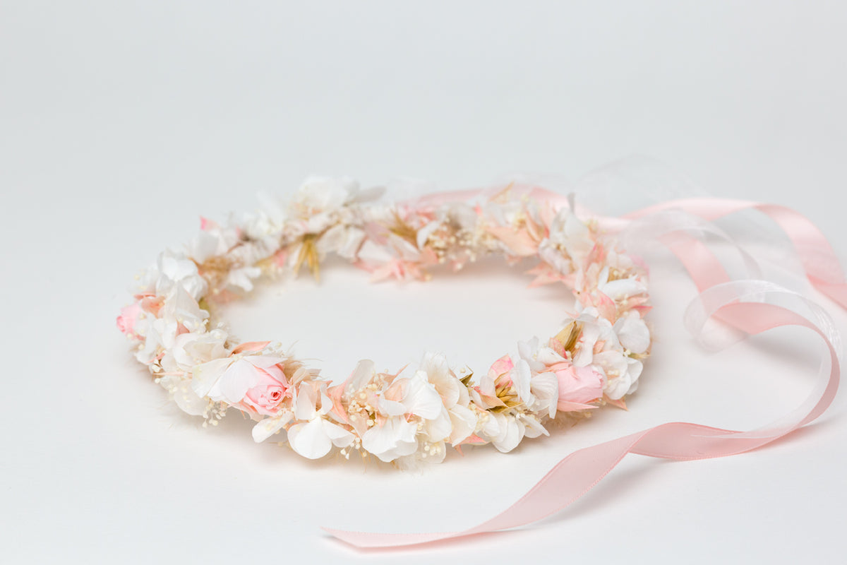 Haarkranz trockenblumen rosen