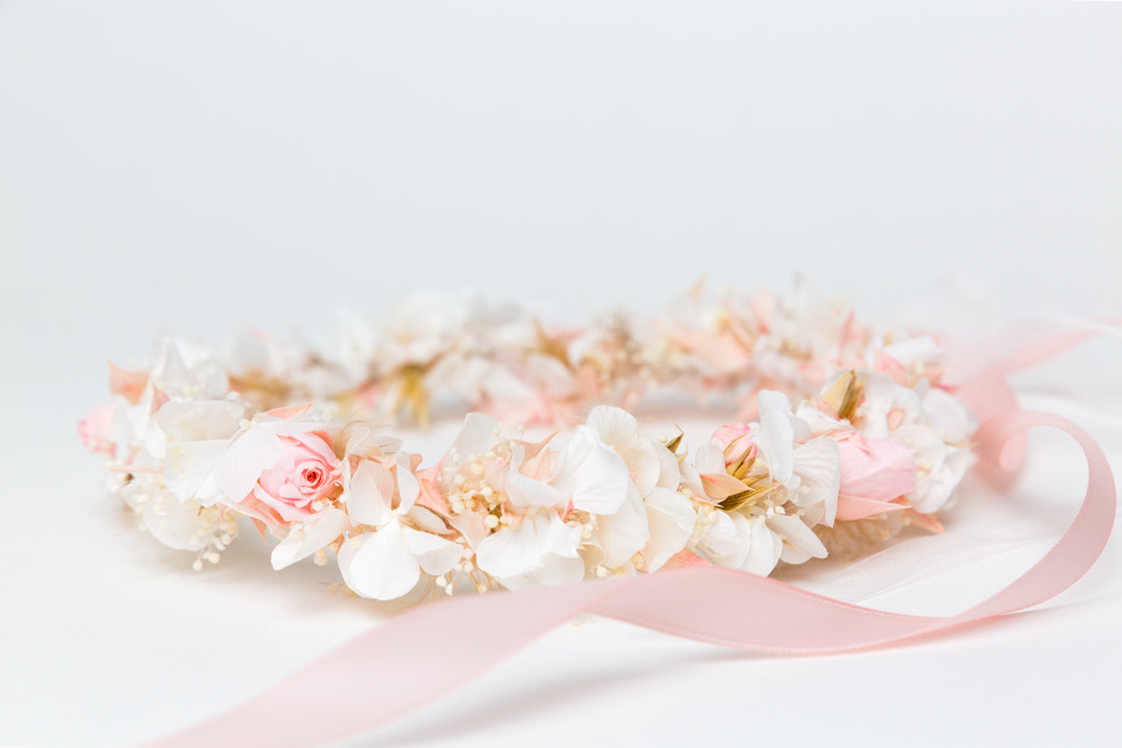 blumen haarkranz trockenblumen