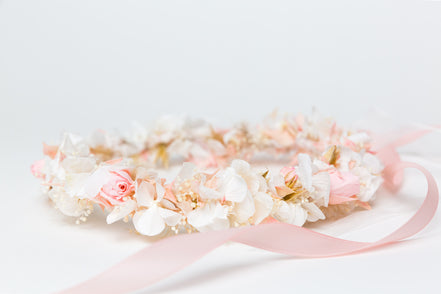 blumen haarkranz trockenblumen