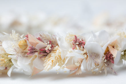 Haarkranz Blumen Boho Braut