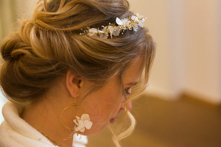 Braut Haarband mit Blumen