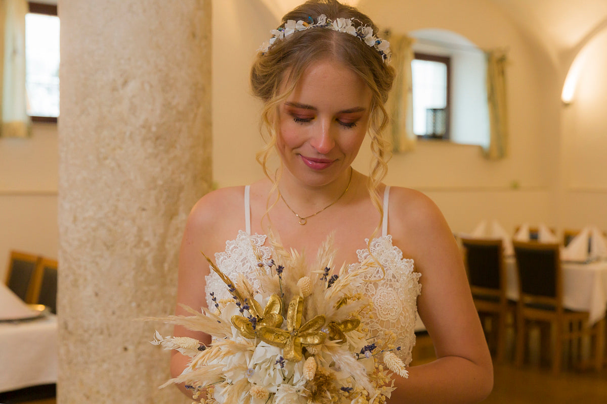 Hochzeits Haarschmuck blumen perlen