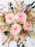 brautstrauß pastell trockenblumen