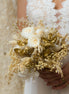 Brautstrauß Trockenblumen goldene Hochzeit