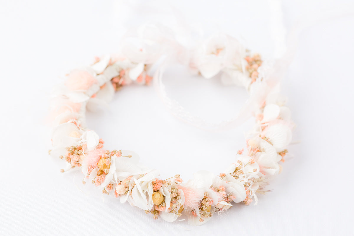 blumenkranz hochzeit haarband