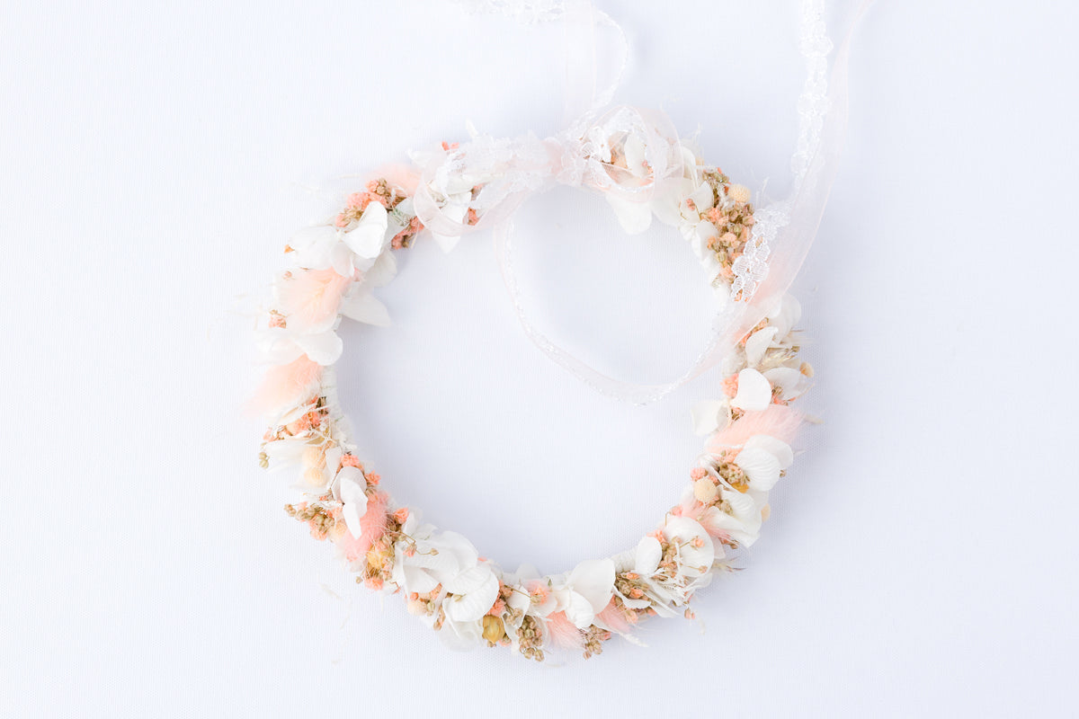 boho blumenkranz echte blumen