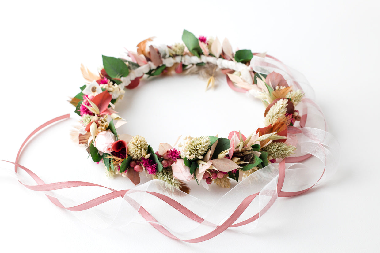 blumenkranz für die braut oder zur wiesn zum dirndl
