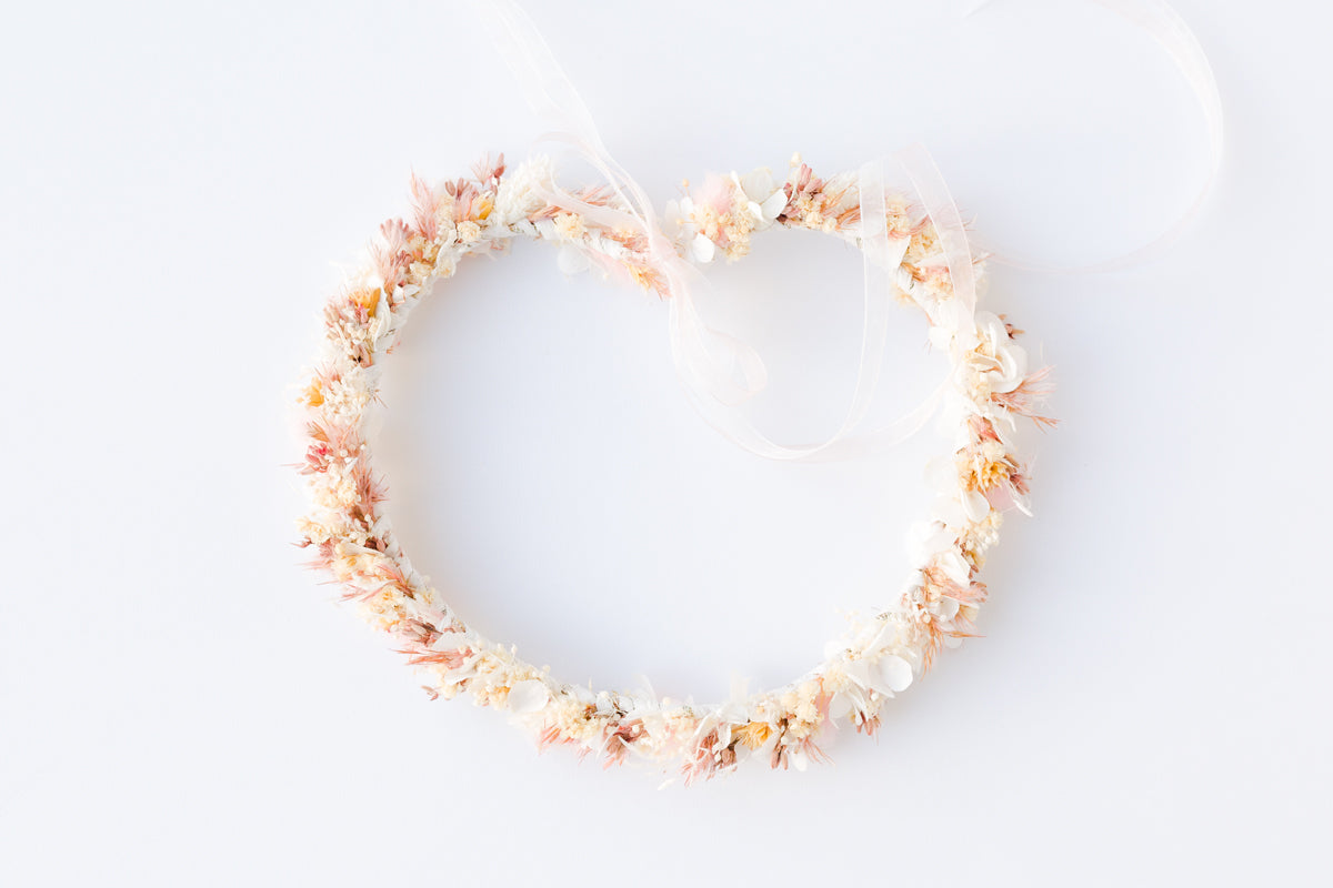 blumenkranz hochzeit rosa weiß