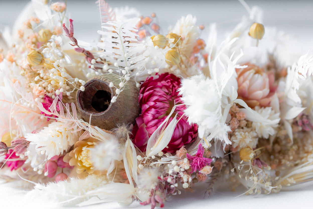 Trockenblumen Blumenkranz Haare