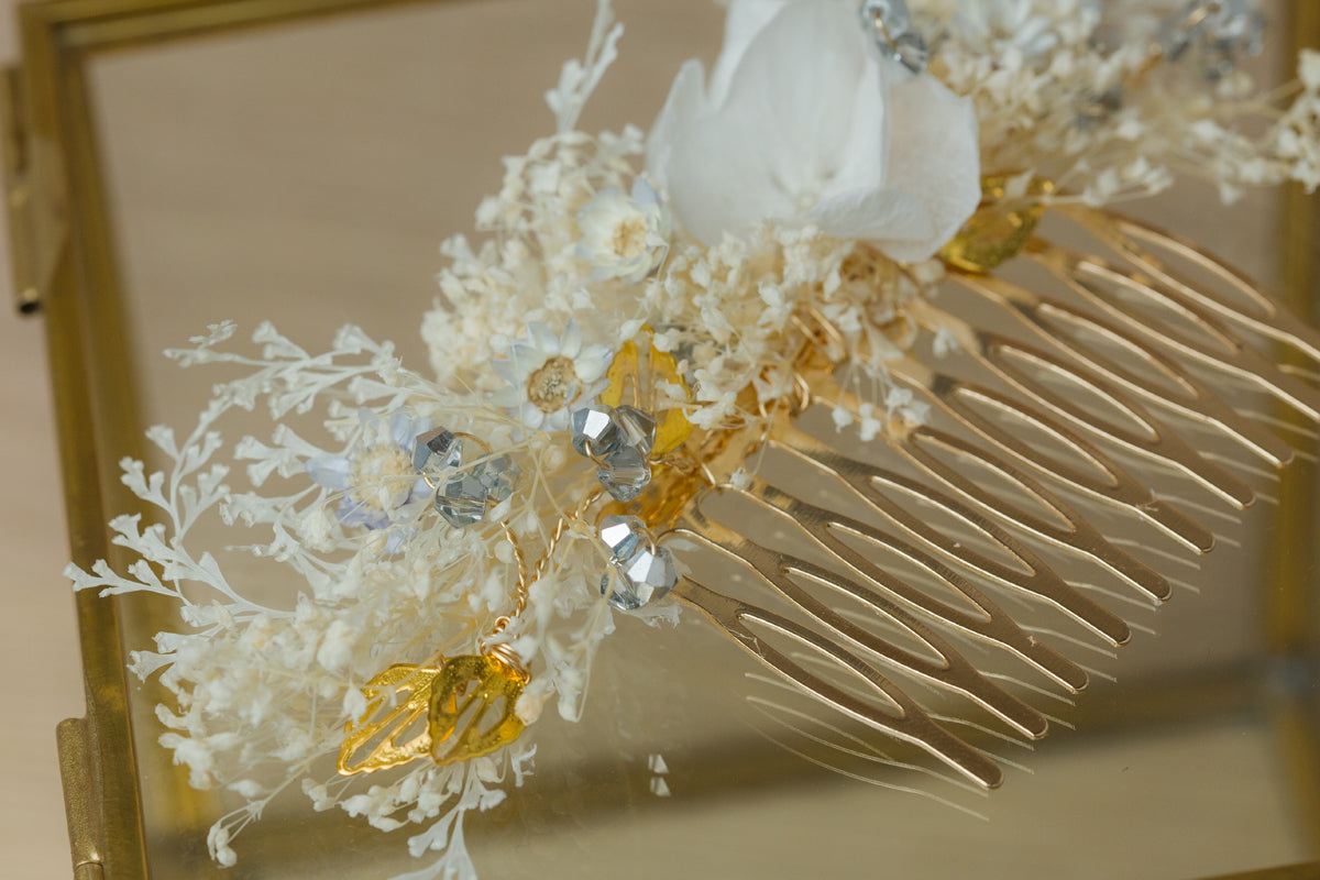 blumen haarschmuck hochzeit