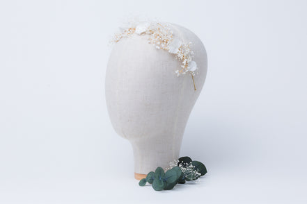 Trockenblumen Haarschmuck echte blumen