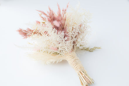 echte trockenblumen strauß boho