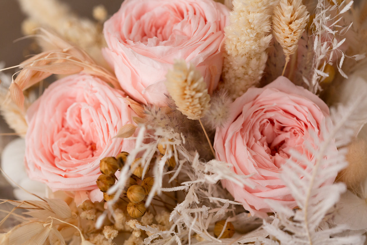 boho Brautstrauß trockenblumen