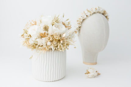 haarkranz hochzeit blumen