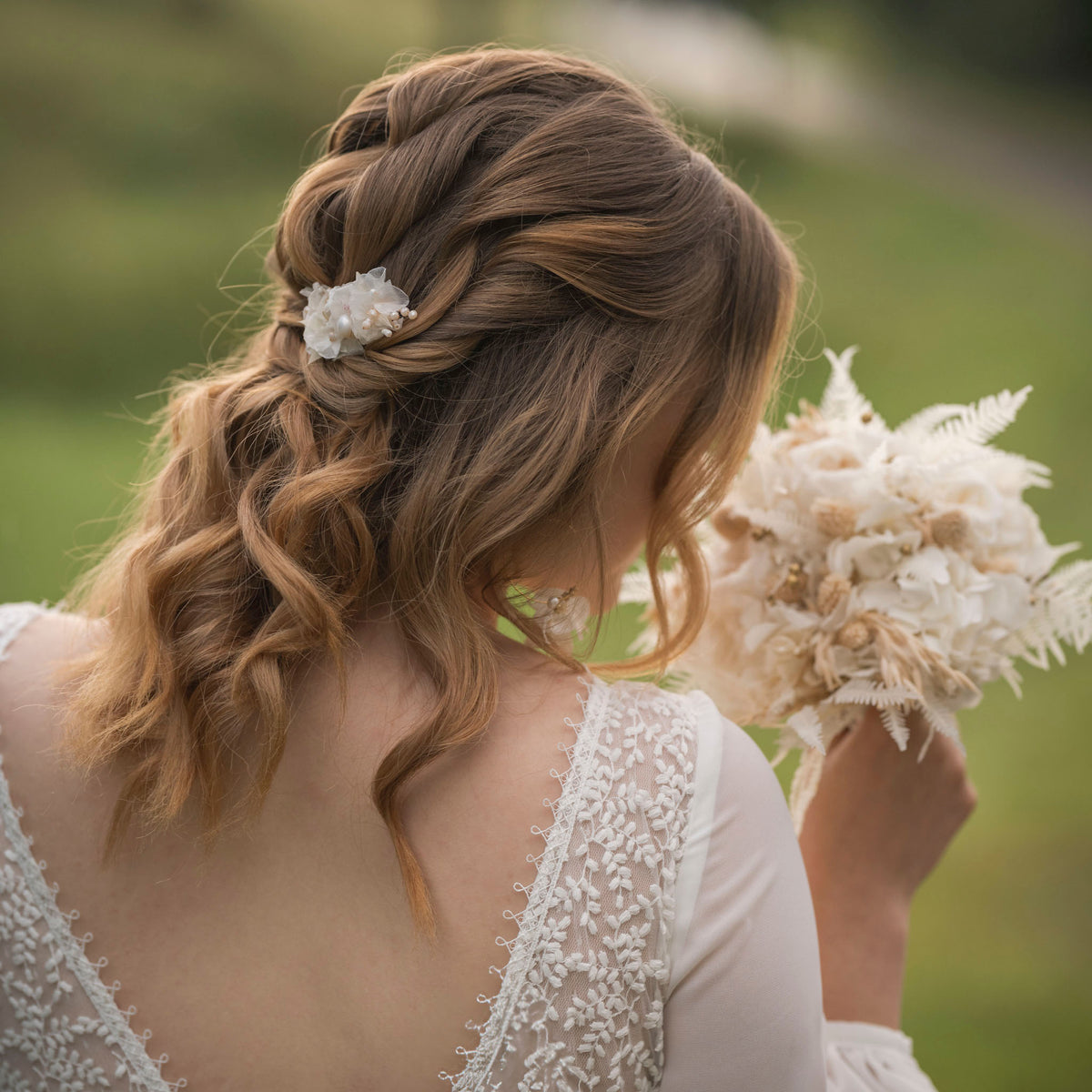 Hochzeit Trockenblumen Strauß
