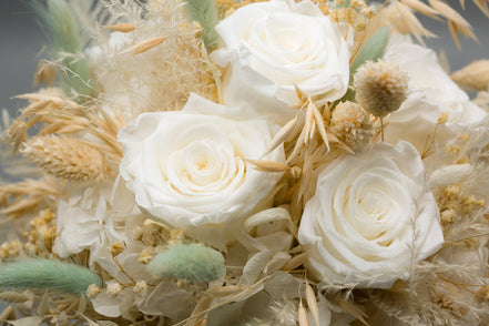 brautstrauß trockenblumen hochzeit