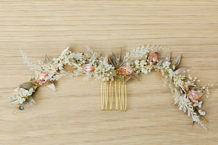 Haarschmuck perlen blumen hochzeit