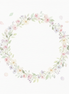 Aquarell Haarkranz zarte Blumen
