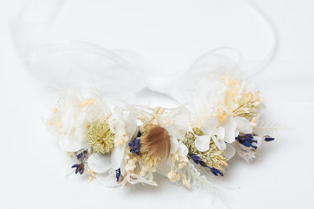 Blumenarmband Trauzeugin lavendel hochzeit