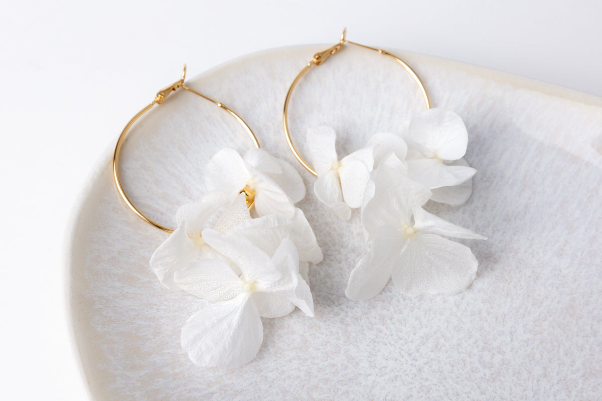 braut ohrringe blumen