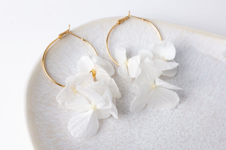 braut ohrringe blumen