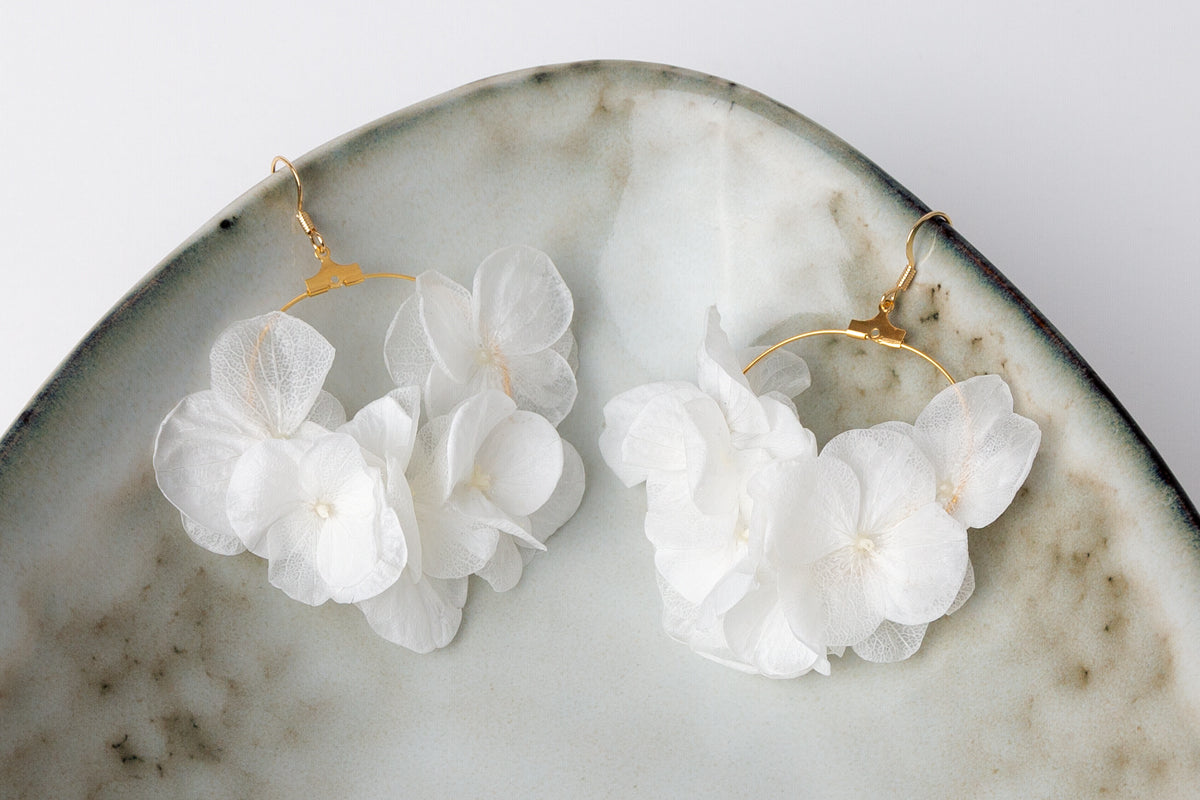 braut ohrringe blumen