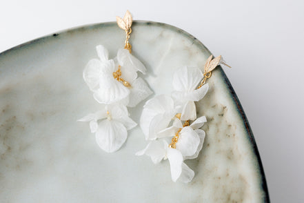 blüten ohrringe hochzeit