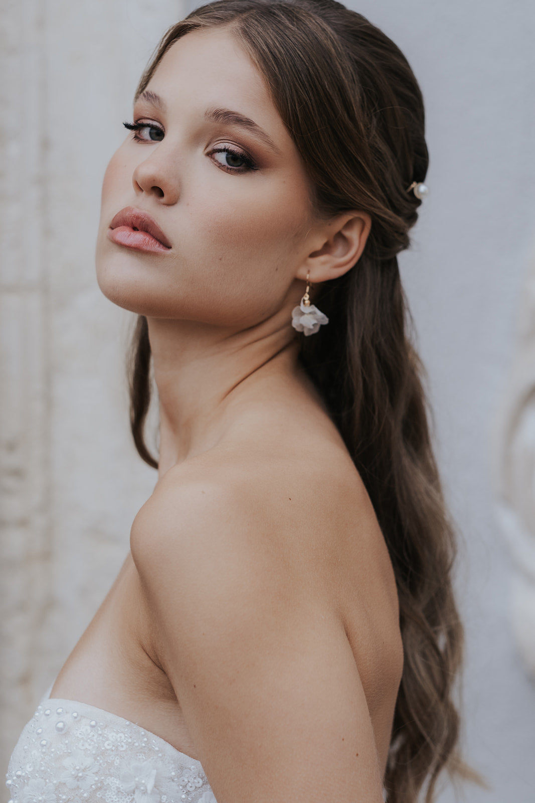 blumen ohrringe gold