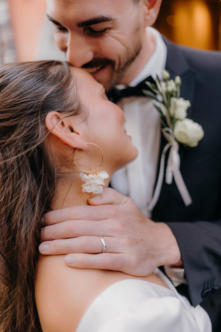 blumen ohrringe gold