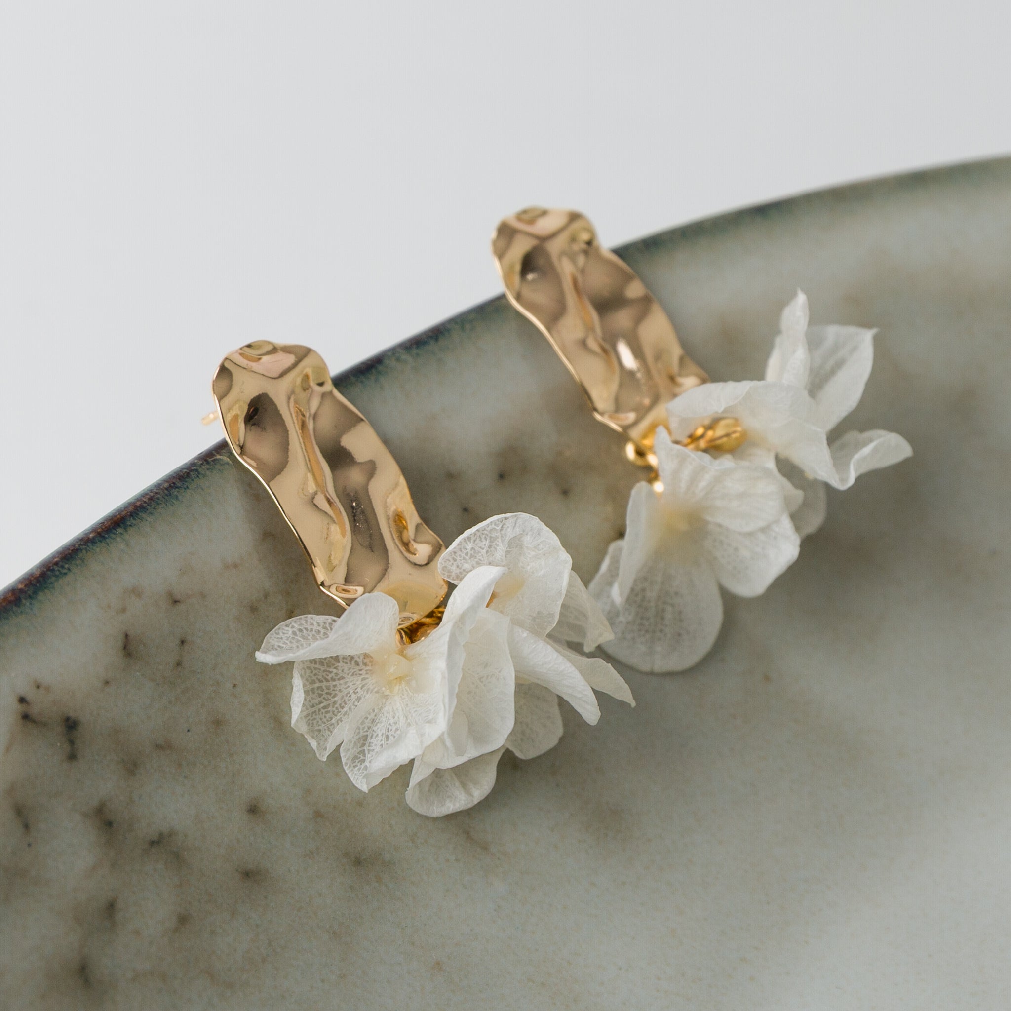 blumen ohrringe hochzeit