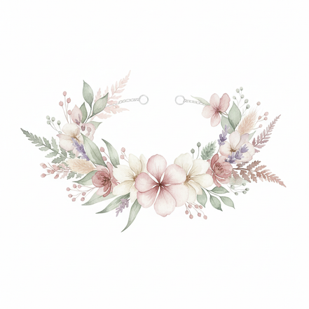 Blumen Armreif Aquarell