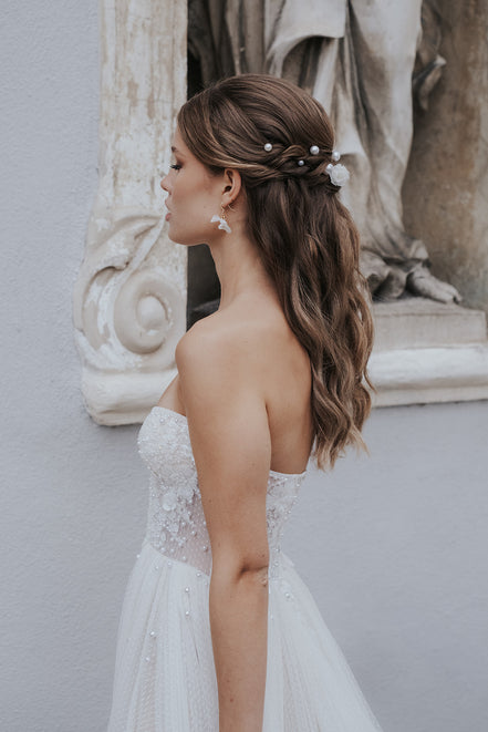 braut haarschmuck blumen