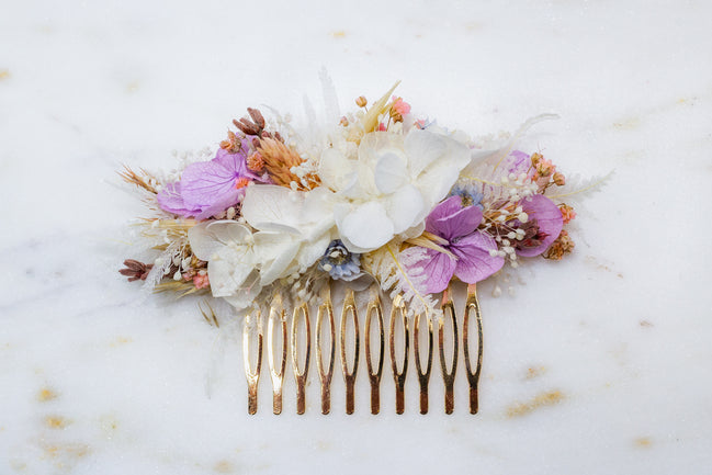 blumen haarkamm hochzeit