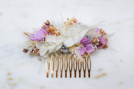 blumen haarkamm hochzeit