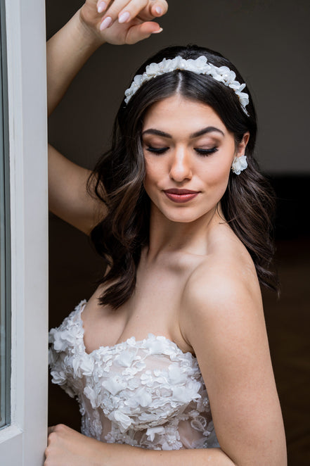 echte blumen im haar hochzeit